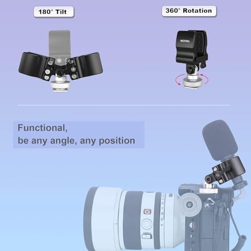 Clip de microphone pour vlog et interview sur le terrain avec fixation universelle - 5