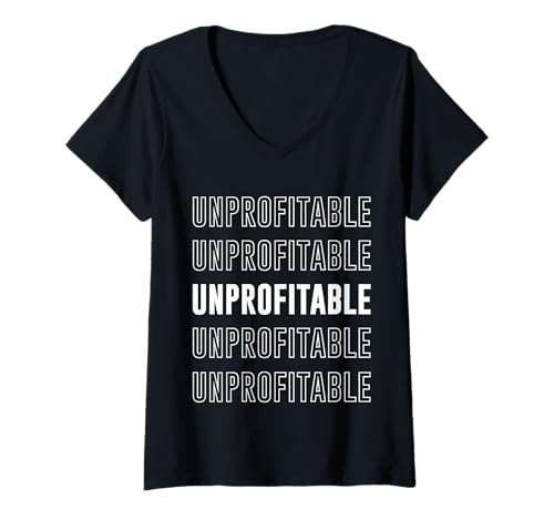 Womens Unprofitable V-Neck T-Shirt