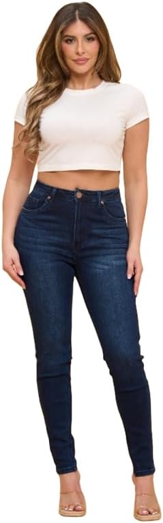 LOVER BRAND FASHION Women's High - Waisted Skinny Jeans Stretchy Denim Pants for Casual Wear Multiple Washes Tummy Control - Image 4