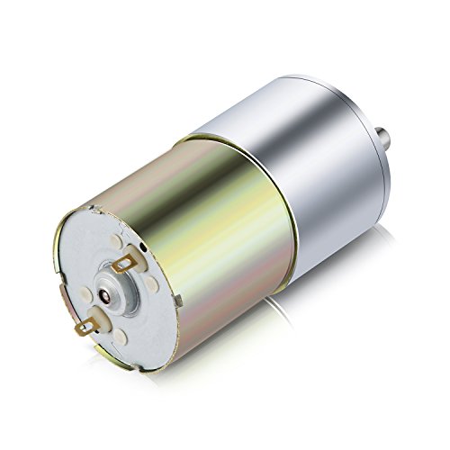 Greartisan Dc 12V 30Rpm Gear Motor High Torque Electric Micro Speed Reduction Geared Motor Eccentric Output Shaft 37Mm Diameter Gearbox #TOP6