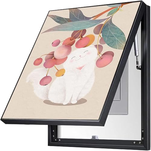 Boîte de compteur décorée : toile murale de salon pour entrée soignée