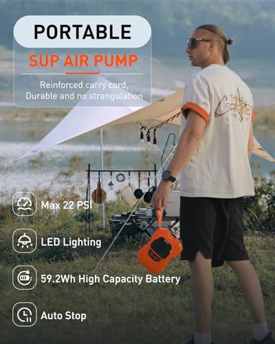 GICLE 22PSI Rechargeable SUP Pump