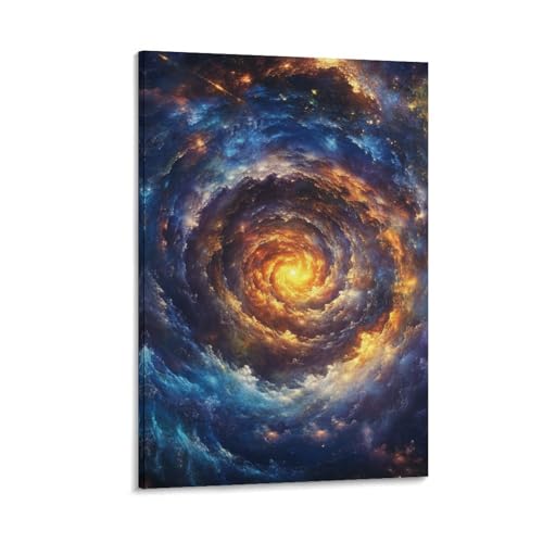 Tableau impression sur toile vortex décoration murale salon 50x75cm