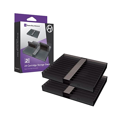 Hyperkin Soporte de almacenamiento de 24 cartuchos para GBA (paquete de 2)