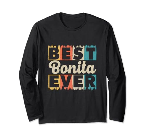 Retro Personalisierter Name Best Bonita Ever Langarmshirt