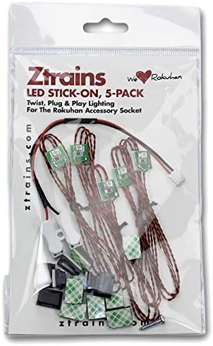 Rokuhan Ztrains LED Stick-On 5-Pack Cool Warm ZTR-220