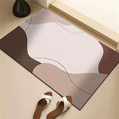 Secado rápido alfombras baño lavable de 60x90cm con alfombrilla ducha antideslizante 2
