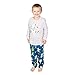 Nite Nite Munki Munki Family Matching Winter Holiday Pajama Collection, Polar Bears, Blue, Men's, Medium