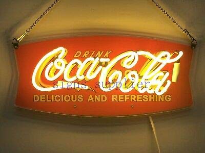 Queen Sense 14 New Style Drink Coca Neon Sign Light Acrylic Handmade Man Cave Beer Pub Bar Wall Decor Lamp WB342
