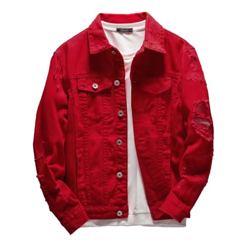 Veste de moto vintage en jean pour virées urbaines et look motard