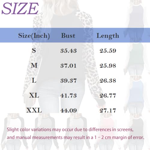 Long Sleeve Shirts for Women Color Block Raglan Sleeve Tops Fall Outfits - image 6