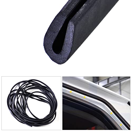 Beler 20Ft 1/4" X 1/8" Car Door Edge Guards Black Car Truck Rubber Seal U Shape Seal Strip Edge Protection Strip Car Protection Door Edge (Fulfilled By Amazon) #TOP4