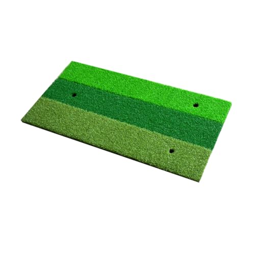 FOYTOKI Golf Practice Mat Portable Hitting Mat 30x60cm Realistic Short Grass and Rough for Drives and Iron Shots