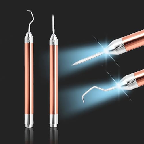 YAFIYGI Vinyl Weeding Tools Set LED Lighted Tool with Pin and Hook for Easy Removal of Tiny Vinyl Paper Iron-On Projects Ideal for Cutting Picking and Crafting with Precision