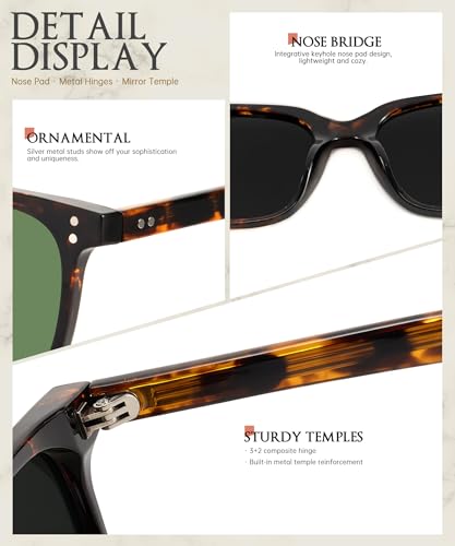 Image of ANYLUV Womens Sunglasses Polarized Sunglasses for Women, Trendy Woman Polarized Ultraviolet Protection Travel