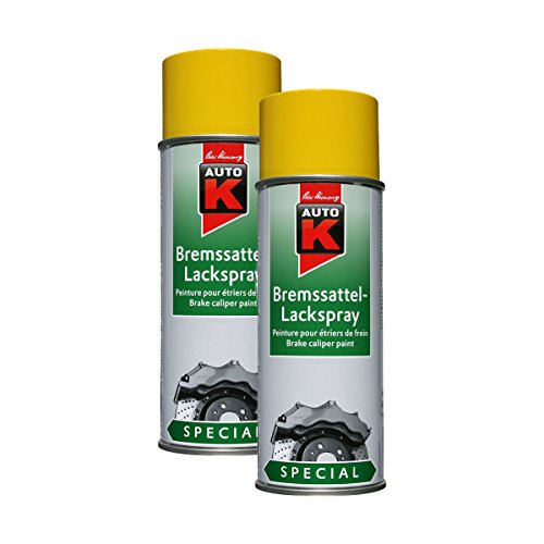 Kwasny 2X 233 075 Auto-K Special Bremssattel-Lackspray Gelb 400ml