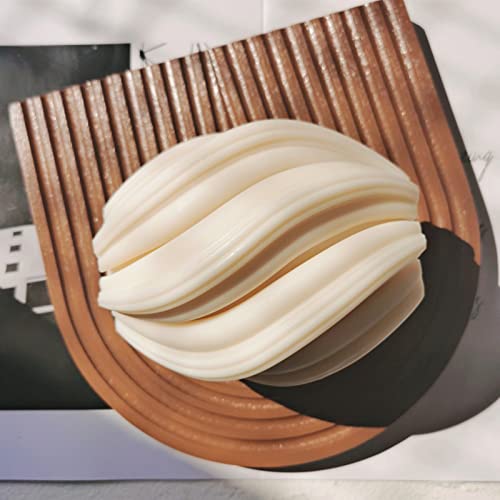 Irregular Wave Twisted Candle Mold Abstract Art Geometric Pillar Silicone Candle Soap Mold Fondant Chocolate Candy Cake Mould for Epoxy Resin,Wax, Polymer Clay by Anktily - Image 7