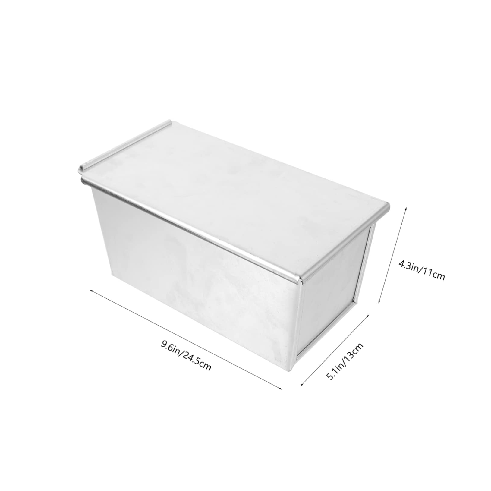 Luxshiny Moule à Pain Antiadhésif Avec Couvercle Aluminium Pour Toast Et Pain De Mie