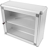 PACKOVE Wall-Mounted Medicine Cabinet Metal Organizer Box, Rectangular Family Medicine Chest for Home