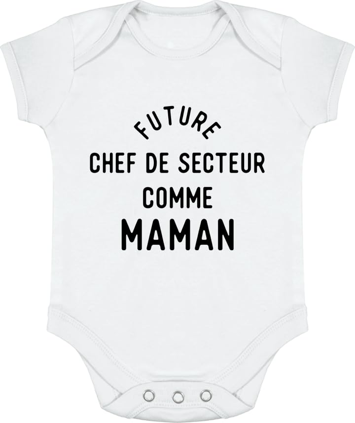 Body bébé Future Chef de Secteur vêtement naissance rigolo coton