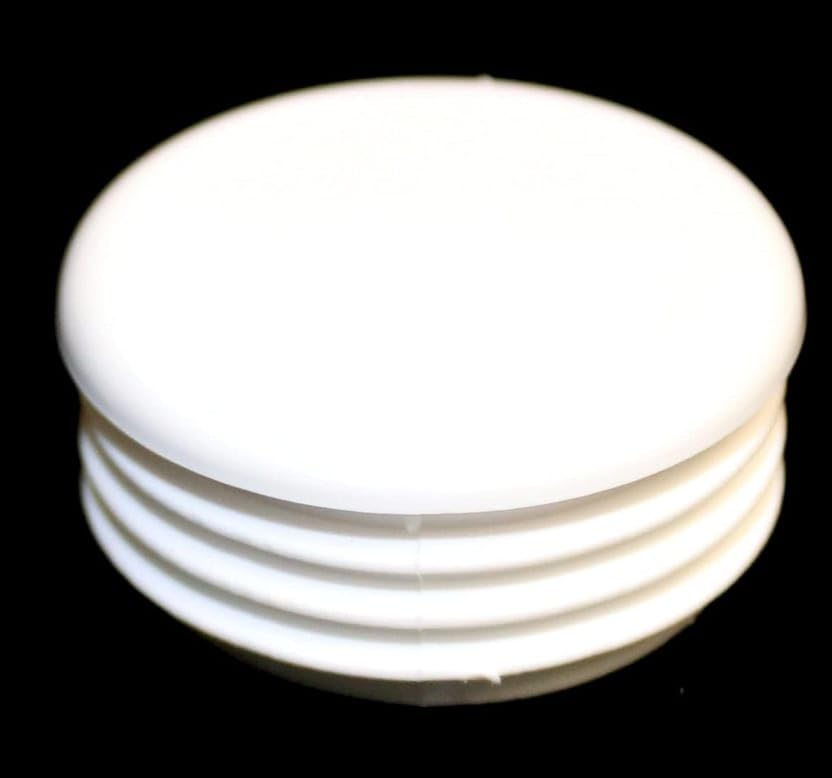Infinite tech Plastic end caps 2'' inch Caps 6 nos for Round Steel Pipe Size 2''(50 MM) inch for Inner use Insert Cap Diameter 48 MM Available in Black Color