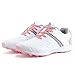 Womens Golf Shoes,Fashion Sport Lightweight Spikeless Golf Shoes for Men,Outdoor Training Waterproof Junior Golf Shoes,Lace Up Design,for Superior Comfort (Color : Pink, Size : 7)