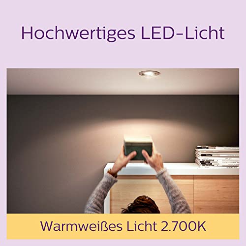 PHILIPS LED Classic GU10 Lampen 3-er Pack (50 W), Reflektor LED Spots mit warmweißem Licht… – Ansicht 4