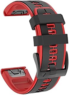 ISABAKE Pasek do zegarka Garmin Fenix 7 / Fenix 6 / Fenix 5 / EPIX 2, silikonowy pasek do zegarka Quick Fit 22 mm do Approach S60/S62, D2 Delta, Forerunner 935/945