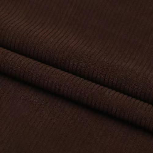 24 Colors Wale Corduroy Fabric Solid Plain Thick DIY Sewing Crafts Materials Ideal for Making Sofa Covers, Pillowcases, Clothing, and Handmade DIY Size (155cm，61.02inch"W ×L“（1m/2m/3m)