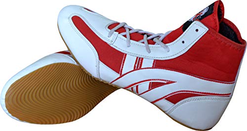 Image of RXN Men's Faux Leather Wrestling Shoes with Rubber Sole for Training