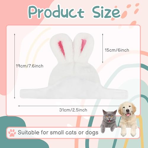 Disfraz orejas de conejo para gato y perro pequeño miniatura 6