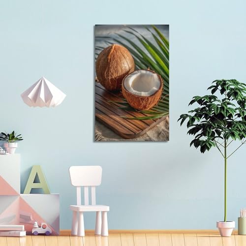 Poster mural de noix de coco décoration suspendue moderne 40x60 - 4