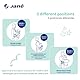 Jané Dual, ergonomische Babytrage, von Geburt bis 15 kg, 3 Positionen, atmungsaktiv und gepolstert,Grün