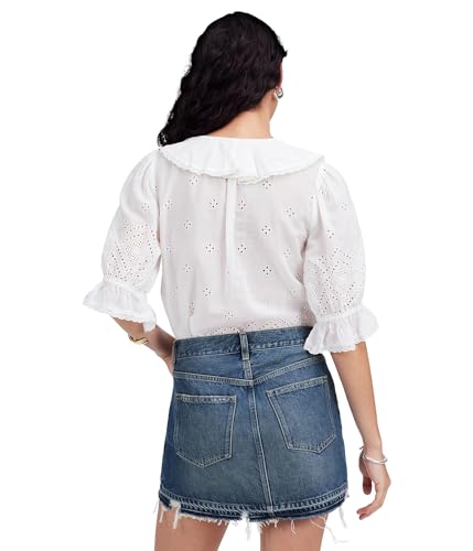 Madewell Womens 5 Pocket Postage Stamp Denim Mini in Croswell2