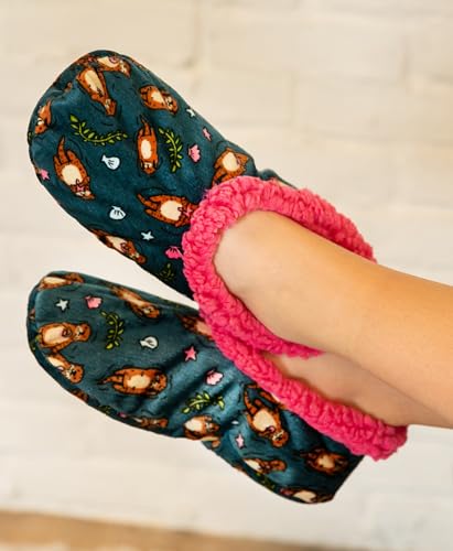 Image of Lazy One Fuzzy Feet Slippers for Women, Cute Fleece-Lined House Slippers, Cute Slipper Socks