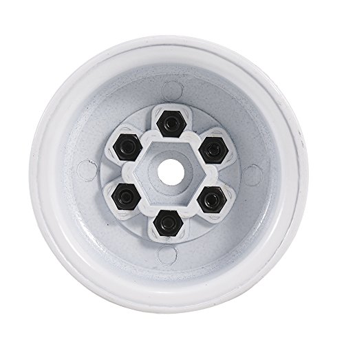 OWSOO 4 pcs AX-618WH 1.9 polegadas Metal Roda Hub Rim Set para Axial SCX10 D90 1/10 RC Rock Crawler
