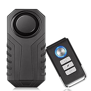 Wireless Bicycle Alarm, Anti-Theft Vibration Motorcycle Bicycle Alarms Waterproof Vehicle Security Alarm System Volume…