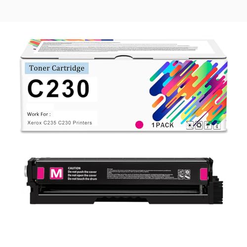 Image of C230 C235 Toner Replacement For Xerox 006R04383 006R04384 006R04385 006R04386 Ink Cartridge, Standard Capacity 1500 Pages For Xerox C235 C230 Color Printer(No Chip),Magenta-1 Pack