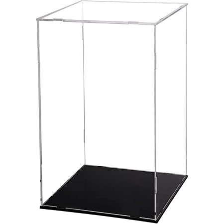 TA-VIGOR Acrylic Clear Display Box, 30 X 30 X 30cm Assemble Countertop
