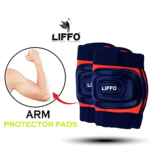 Image of Liffo HSG-Orange Skating Guard, Protective Skating Guard Kit for Skating, Cycling, Running for Kids,Boys,Girls,Men & Women (Small)