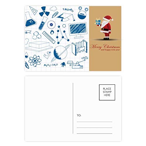 Chimie du Père Noël cartes postales thématiques pour décorer vos cadeaux de fin d'année