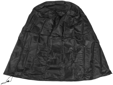 POCREATION Outdoor Fountain Cover, Heavy-Duty 420D Oxford Cloth, Waterproof with Drawstring, 96x107cm (36x42 Inch), Black, Pond Cover Garden Protection