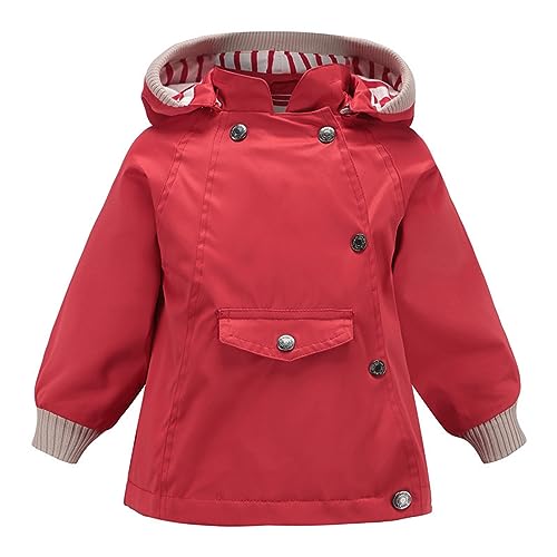 Toddler Winter Coat Kids Baby Girls Boys Winter Warm Jacket Outerwear Hooded Button Padded Outwear Coat