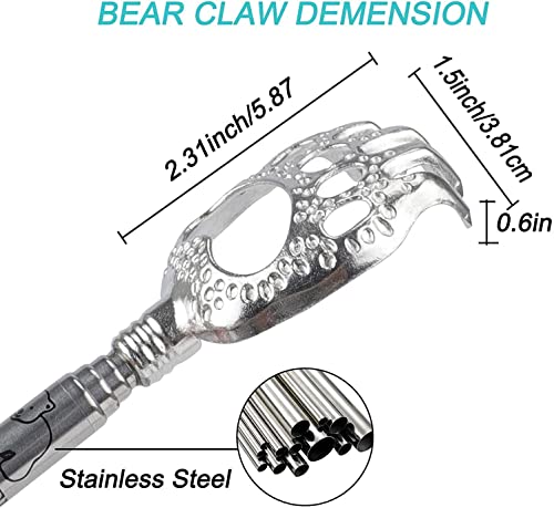 Image of WOVTE Bear Claw Red Telescopic Back Scratcher