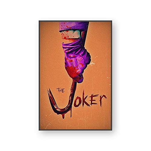 T-YIFUZX DIY Pintar por números Sin Marco Joker Wall Art Wall Movie Joker Joaquin para Aprender a impermeabilizar 40x50cm