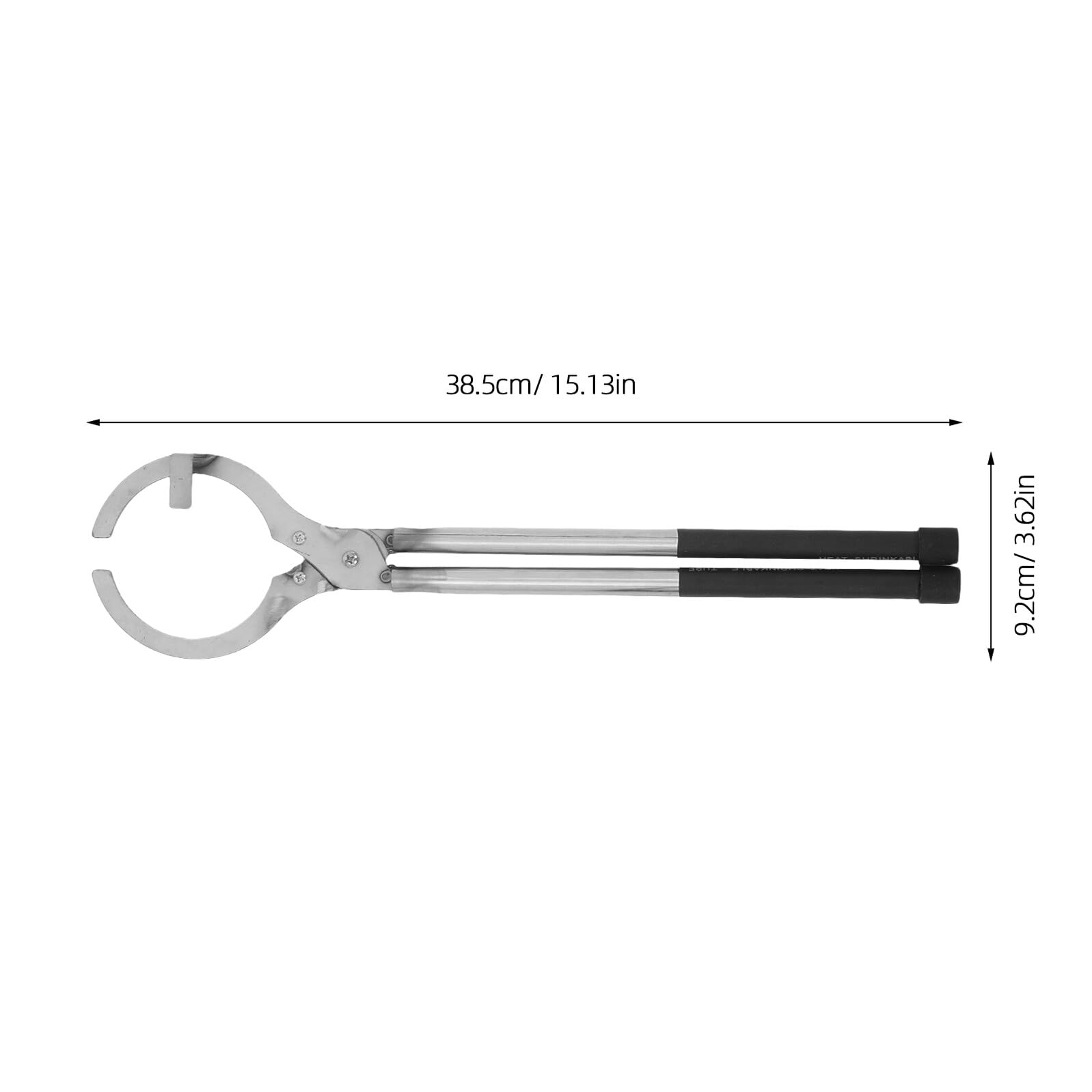 Pinze per Crogiolo Professionali in Acciaio Inox, 2-2, 5kg | Morsetto da Laboratorio e Fonderia per Fusione Metalli, Impugnatura Comoda e Presa Precisa, Plastico