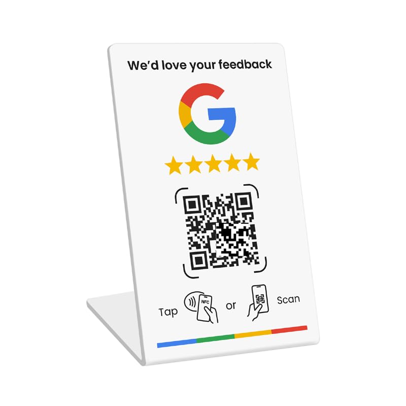 Amazon | Google用レビュービジネススタンド、レビューサインNFCタップ