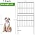 HIHADUUM 7 Pack 31.5 Inch(H) X 10 Ft(L) Decorative Garden Fence Fencing Panels, Metal Wire Border No Dig Fencing Animal Barrier for Dog, Flower Edging for Yard Landscape Patio Outdoor Decor