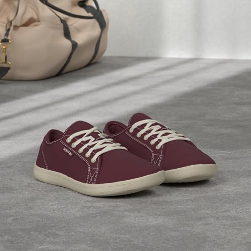 Image of WHITIN Women's Canvas Barefoot Shoes | Wide Sneakers | Classic Fit W81V2