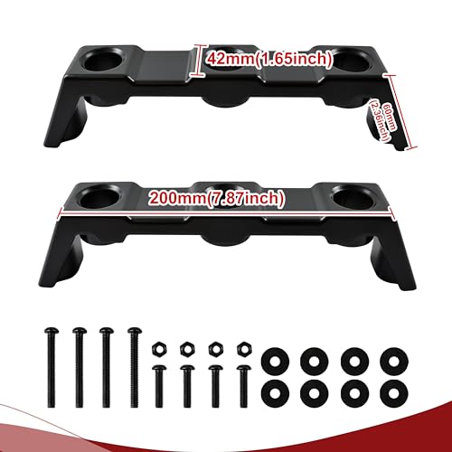 SAUTVS Bed Rails Handle for Yamaha Wolverine RMAX 2 1000, Handle Bars Movable Tie-Down Points Kit for Yamaha Wolverine RMAX2 1000 2021-2025 Accessories (2PCS) by SAUTVS - Image 7